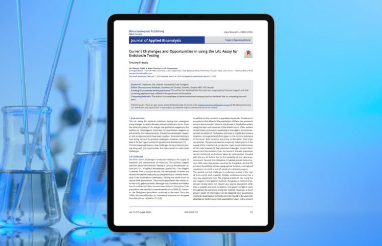 Current Challenges and Opportunities in using the LAL Assay for Endotoxin Testing