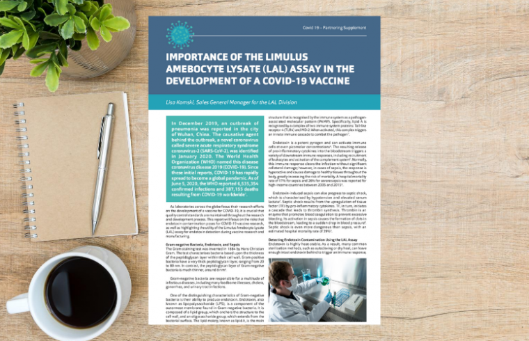 REPORT: The Importance of the LAL Assay in the Development of a COVID-19 Vaccine